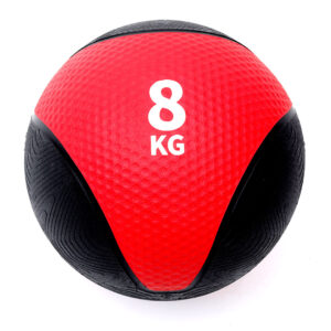Pelota Medicinal c/Rebote Peso: 8 KG Material: Caucho Color: Negro/Rojo